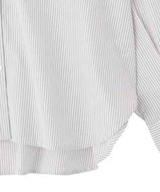 AMERICAN HOLIC 【イージーケア】ストライプVネックシャツ Off White