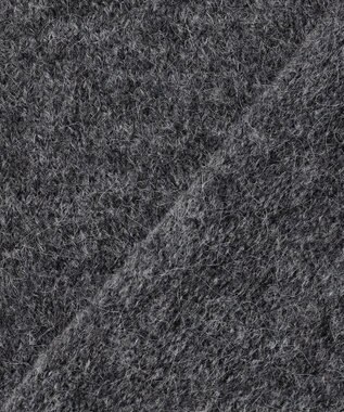 組曲 L へアリーヤーンボートネック ニット チャコールグレー系