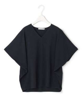 ICB L 【洗える】VIS/NYハイゲージ Vネックプルオーバー ネイビー系