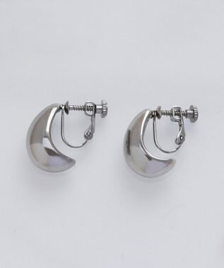 Phoebe 【金属アレルギー対応】プランプフープイヤリング　シルバー/サージカルステンレス シルバー
