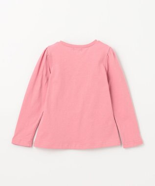 ANY KIDS ミラクルスパンコール 長袖 Tシャツ ピンク×チェリー