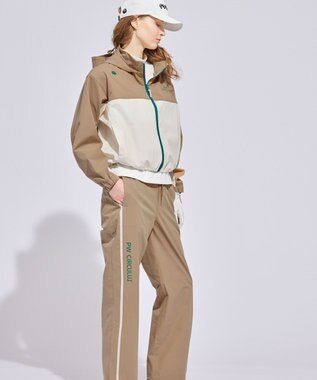 PW CIRCULUS 【花粉がつきにくい】【WOMEN】セミワイドパンツ ゴルフウェア レディース ベージュ系