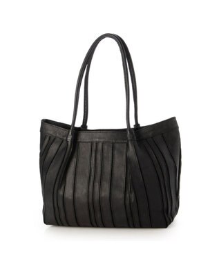 UNBILLION ピークスピーク PEAKS PEAK / ソフトレザーマルチストライプトート ブラック