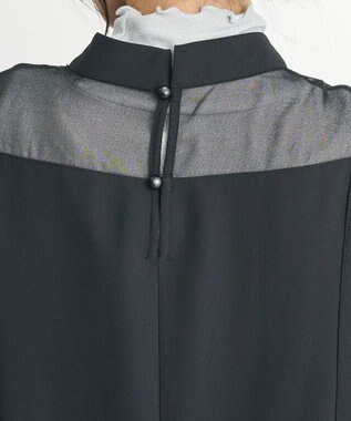 CRAFT STANDARD BOUTIQUE シアー切替えワンピース Black