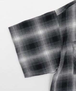 WEGO ショートチェックシャツ（S） ブラック