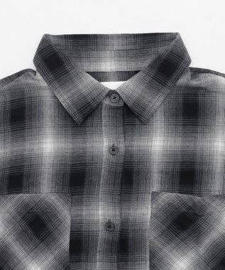 WEGO ショートチェックシャツ（S） ブラック