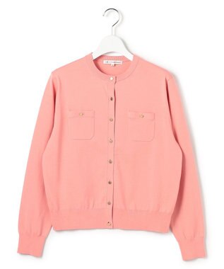 23区 L 【先行予約】プレミアムビオコットン ポケット カーディガン ピンク系