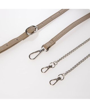 UNBILLION VERYコラボ ペルケ perche / 牛革ウォレットチェーンショルダーバッグ オーク