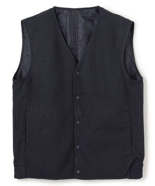 JOSEPH HOMME 【2WAY】パデットニットブロック　リバーシブルベスト ネイビー系