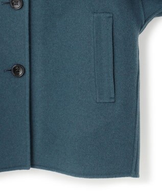 23区 L 【VERY掲載】MANTECOPure リバー ステンカラーコート ティールグリーン系