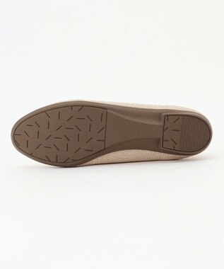 steppi 【洗える/撥水】ラウンド バレエ パンプス ゴールド