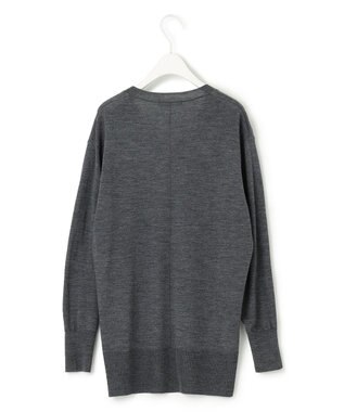 ICB 【洗える】 コンパクトウール Vネックプルオーバー ライトグレー系