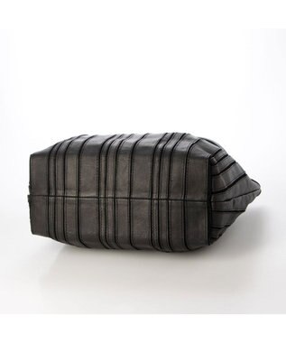 UNBILLION ピークスピーク PEAKS PEAK / ソフトレザーマルチストライプトート ブラック