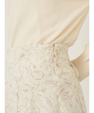 earth music&ecology 切替フラワースカート Ivory