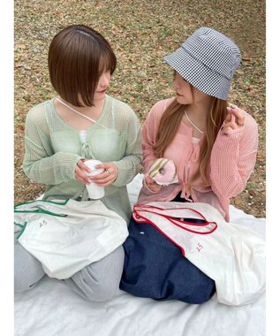 Green Parks パイピング配色バック Green