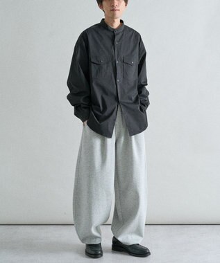CRAFT STANDARD BOUTIQUE バンドカラーシャツ Black