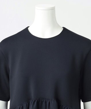 23区 L 【R(アール)】エンシュク ジャージーコンビワンピース ネイビー系