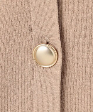 ANY メタルボタンニットベスト ベージュ