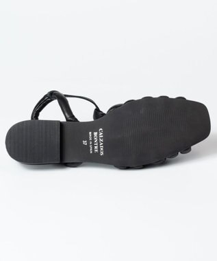 BONTRE 【BONTRE/ボントレ】グルカ風編み上げサンダル ブラック