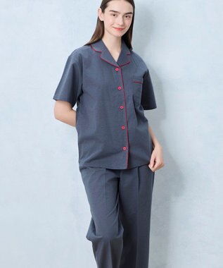 une nana cool 【綿混】アルティメットエアー天竺半袖パジャマ MADE WITH LIBERTY FABRIC LG