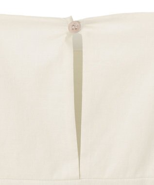 ICB 【洗える】テンセルコットンローン スクエアネックブラウス アッシュグレー系