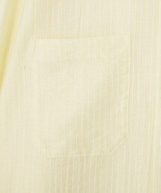 CRAFT STANDARD BOUTIQUE 【2点SET】スカーフ付きシアーストライプシャツ Stripe Yellow