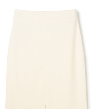BEIGE， NADIA / 異素材ライン ストレッチニットスカート Ecru