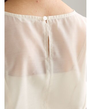 Te chichi ナローリボンシアーペプラムブラウス《2025Autumn catalog vol.2 item》 オフホワイト