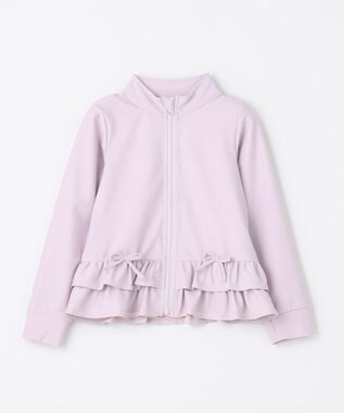 ANY KIDS 裾 フリル ラッシュガード ラベンダー