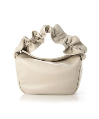 UNBILLION kakatoo フリルハンドルフラップショルダーバッグ アイボリー