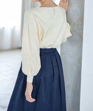 Tiaclasse ポケットフレアスカート ブルーグレー