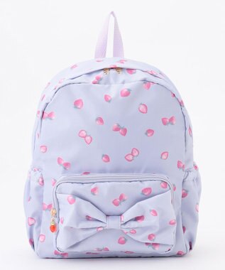 ANY KIDS 【Strawberry Collection】【10L容量】いちご総柄リュック ラベンダー