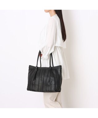 UNBILLION ピークスピーク PEAKS PEAK / ソフトレザーマルチストライプトート