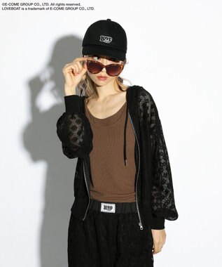 Green Parks ■ＬＯＶＥＢＯＡＴ　ロゴ刺繍ＣＡＰ Black