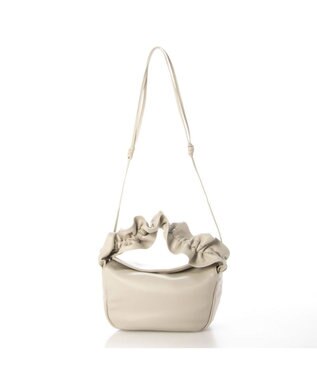 UNBILLION kakatoo フリルハンドルフラップショルダーバッグ アイボリー