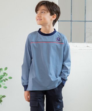 J.PRESS KIDS 【100-130cm】トリコロールライン カットソー ブルー系