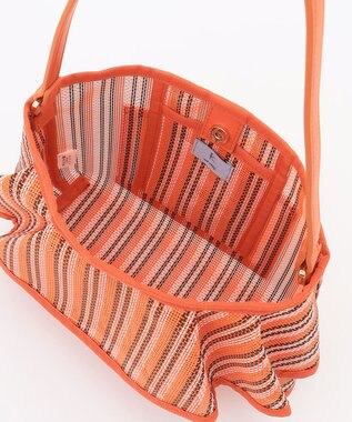 組曲 チュールラッフルバッグ オレンジ系5