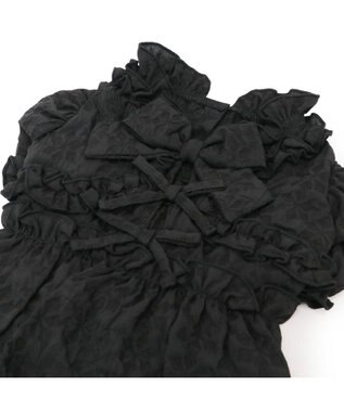 PET PARADISE cherircouture フリルリボン ワンピース 《ブラック》 小型犬 ブラック