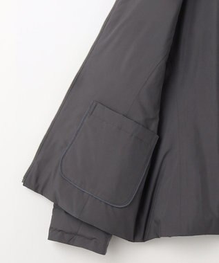 自由区 【カタログ掲載】ライトダウンリバーシブルノーカラー ジャケット スレート