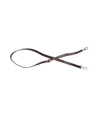 INTER-CHAUSSURES 【CHRISTIAN VILLA】ボックスシルエットレザーハンドバッグ ダークブラウン