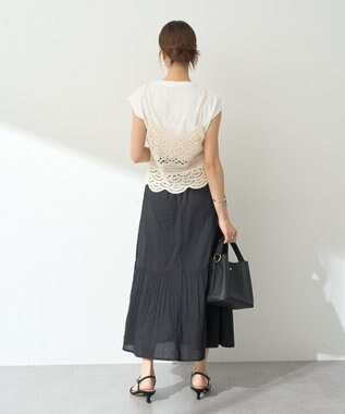 earth music&ecology クリンクルスカート Black