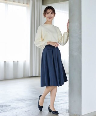 Tiaclasse ポケットフレアスカート ブルーグレー