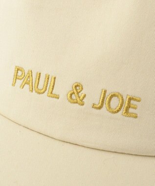 MOONBAT ポール & ジョー (PAUL & JOE ACCESSOIRES) ロゴ刺繍 リボン キャップ ベージュ
