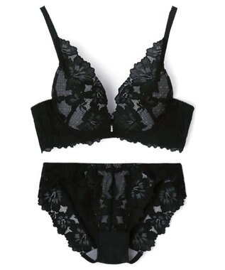 San-ai Resort（三愛水着楽園） 【SALE】【northerly bra フィットシリーズ 谷間美人】谷間美人ブラセット ブラック