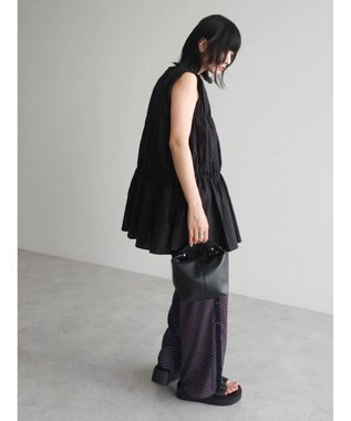 Green Parks ・ＥＬＥＮＣＡＲＥ　ＤＵＥ　ティアードノースリチュニック Black