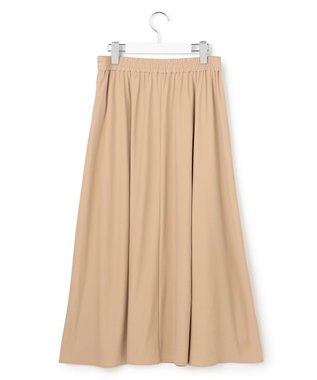 ICB 【WEB限定】マットスキューバ フレアスカート ベージュ