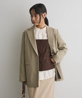 CRAFT STANDARD BOUTIQUE ウールライクオーバーサイズジャケット Light Khaki