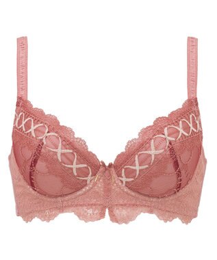 BRADELIS New York 【BRADELIS New York / 育乳補整ブラ・STEP1 集める】ウェンディステップ1ブラ24S1 脇のお肉もふんわり包んで補正するブラ コッパーピンク