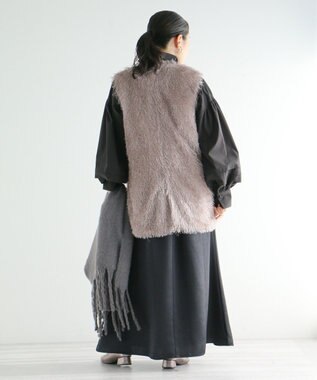 CRAFT STANDARD BOUTIQUE シャギーベスト Gray Beige