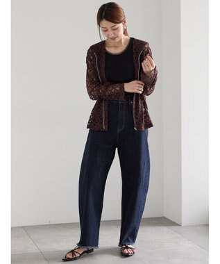 Te chichi チュールトリムタンクトップ ブラック